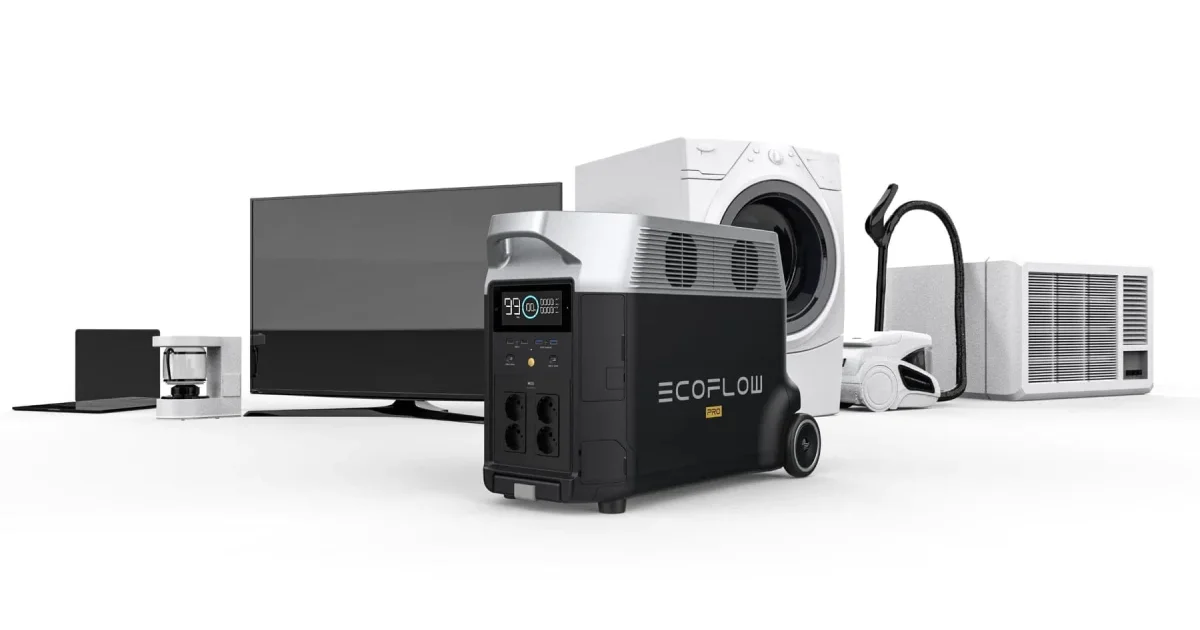 EcoFlow DELTA Pro – Portable Power Station 3600W 3600Wh – DELTAPRO-UK-C20