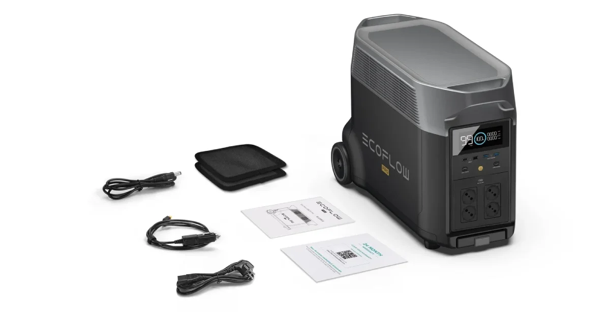 EcoFlow DELTA Pro – Portable Power Station 3600W 3600Wh – DELTAPRO-UK-C20