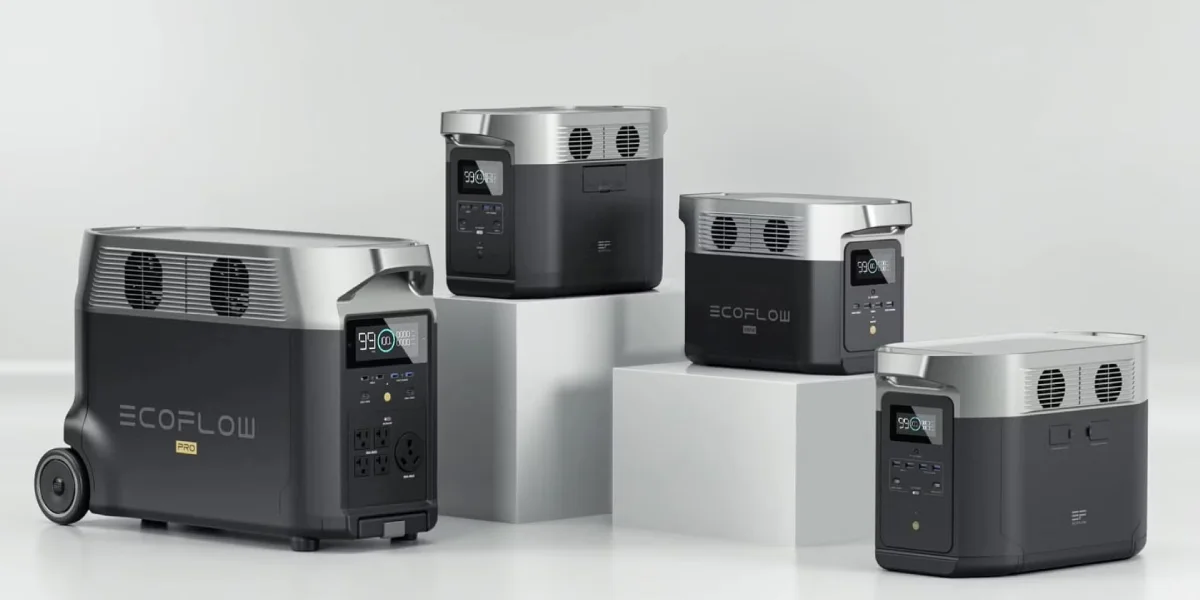 EcoFlow Portable Power Solutions in Tanzania | Pata Pawa 1 Portable EcoFlow power station running lights in a Tanzanian home or campsite